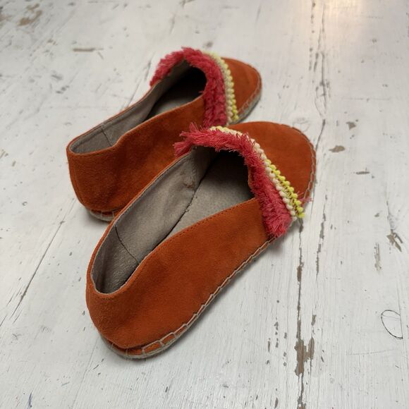 SCOTCH & SODA Women's Shoes US 6.5 Suede Espadrilles Neon Orange & Pink - Picture 4 of 9